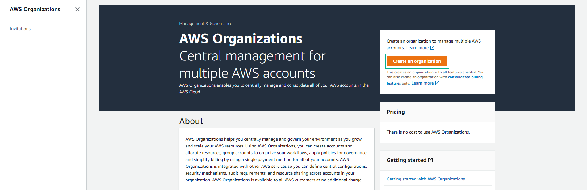 Create AWS Account in AWS Organizations :: AWS SINGLE SIGN-ON FOR  ORGANIZATION